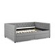 preview thumbnail 24 of 27, Upholstered Full Size Daybed with Two Drawers Tufted Sofa Bed