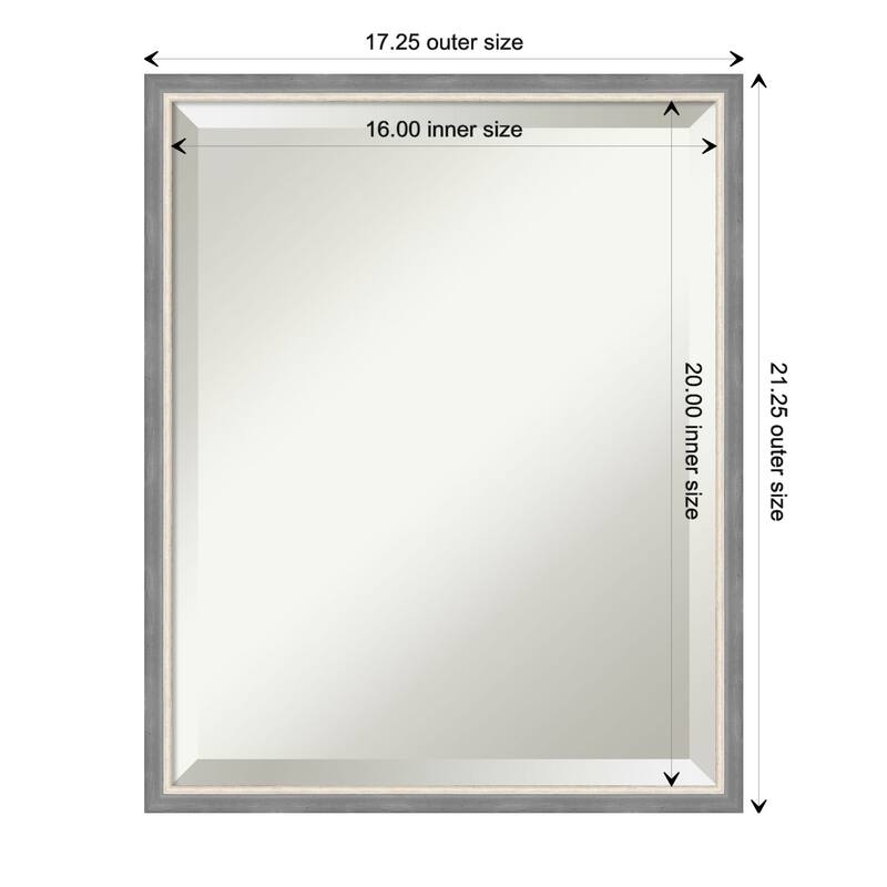 Theo Narrow Beveled Wood Framed Wall Mirror