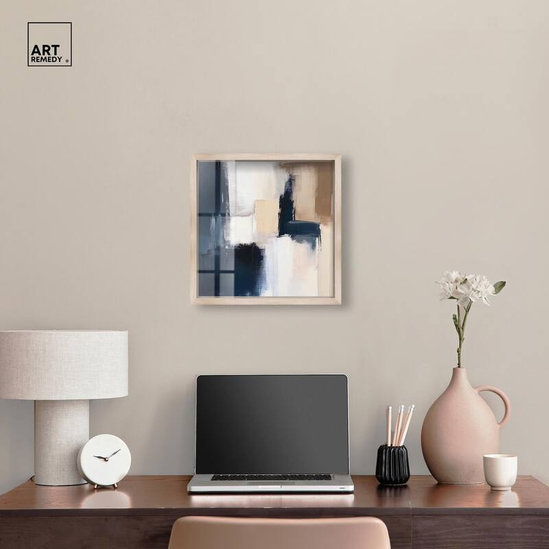 Blue Mood Depth I Shadowbox by Art Remedy