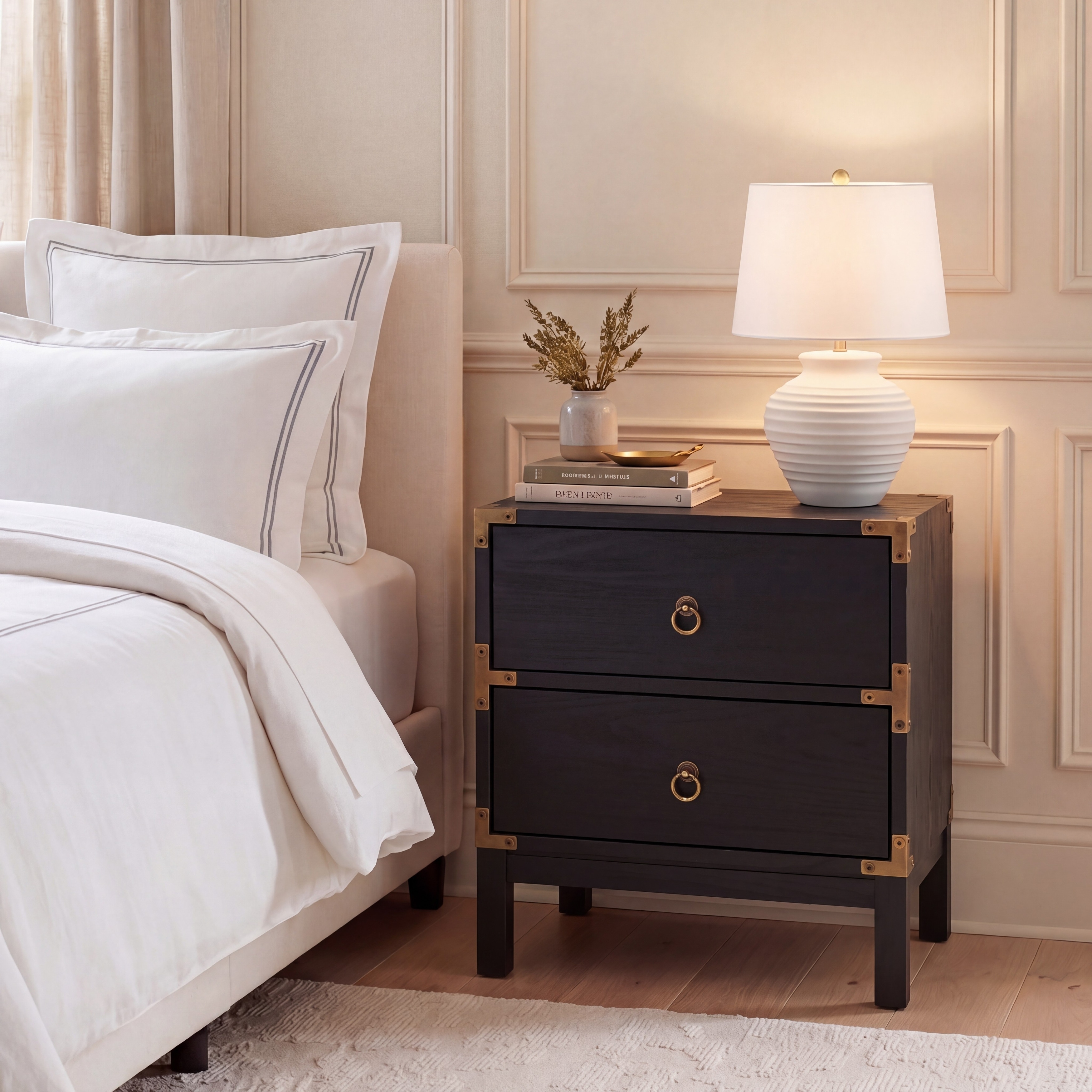 SAFAVIEH Home Collection Galio 2 Drawer Nightstand