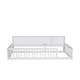 preview thumbnail 13 of 27, Wood Twin XL Size Floor Bed with Storage Cabinets and USB Ports