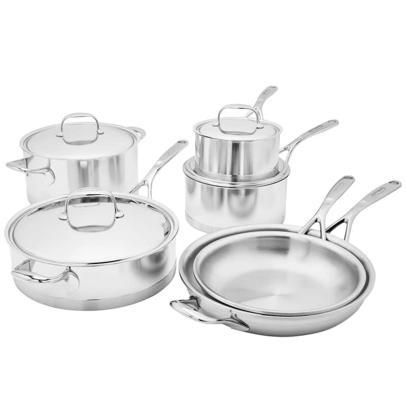 Demeyere Atlantis 10-pc Stainless Steel Cookware Set - Stainless Steel - 10 Piece - 10-pc