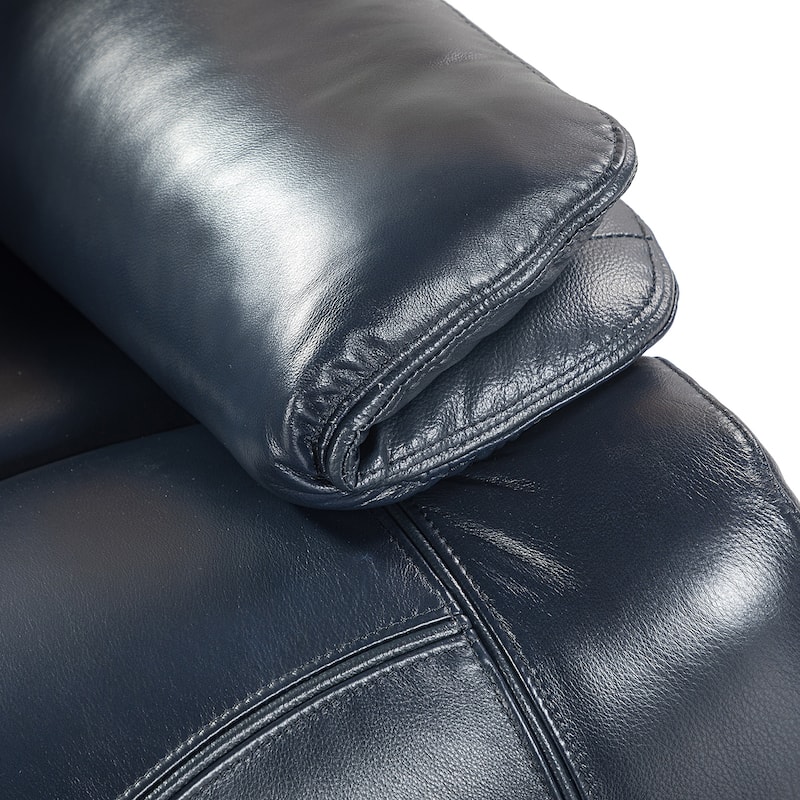 Mercedes Genuine Leather Power Recliner with Cushion Padded