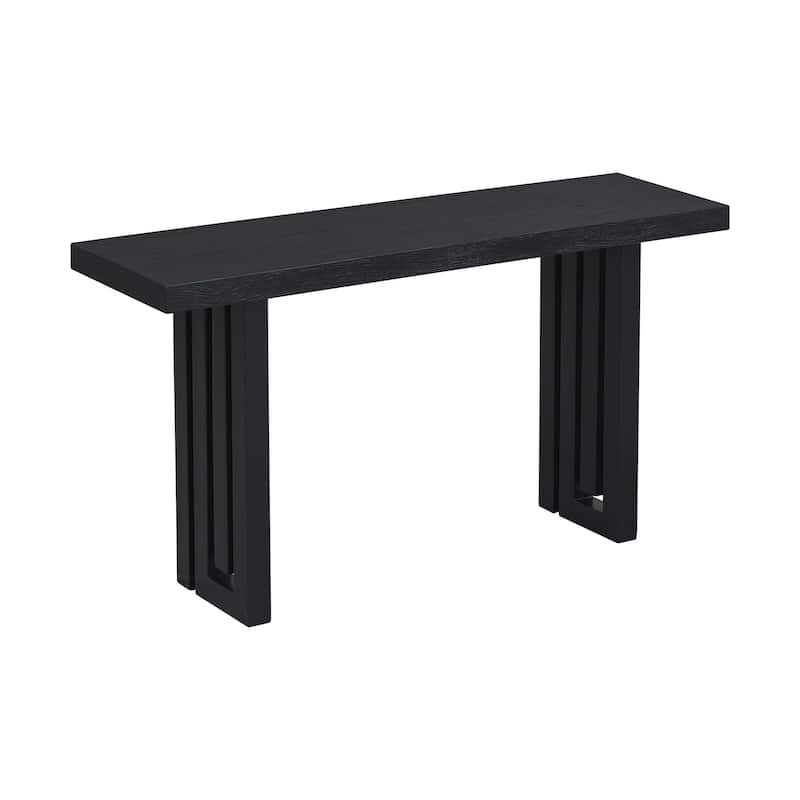 Oak Veneer Console Table, Rectangular Sofa Table Modern Hallway Tables