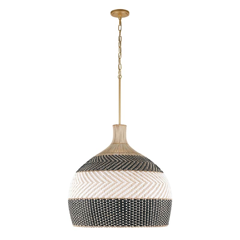Crystorama Lighting Group ZAN-9006 Zanzibar 6 Light 26" Wide Pendant