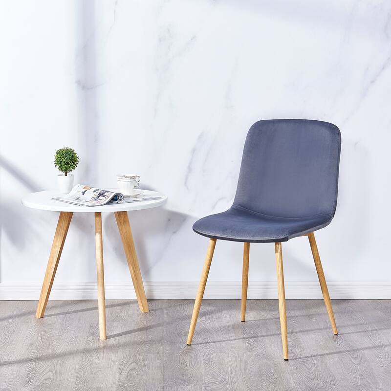 Gray Dining Chair Set of 4 Dining Table Chair Living Room Side Chair