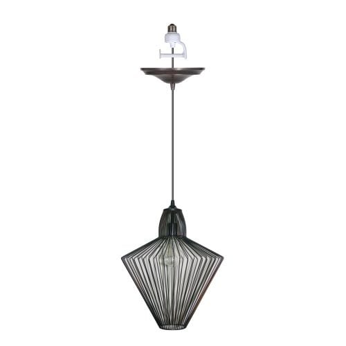 Instant Pendant Series 1-Light Brushed Nickel Recessed Light Conversio