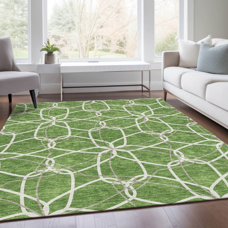Premium Washable Super Soft Modern Floral Mayfield Rug