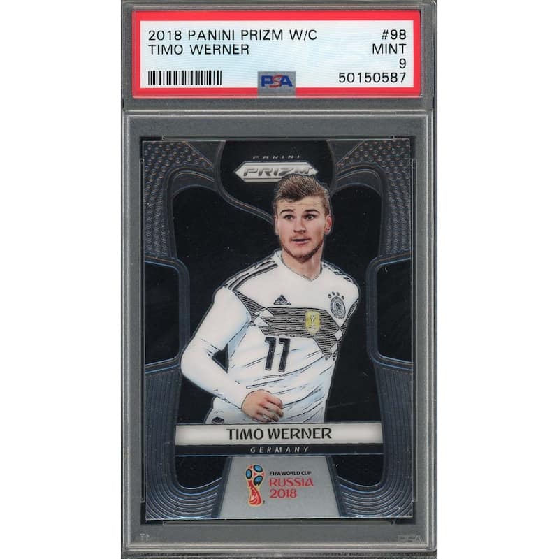 Timo Werner 2018 Panini Prizm World Cup Soccer Card #98 PSA 9 - 8'6" x 11'6"