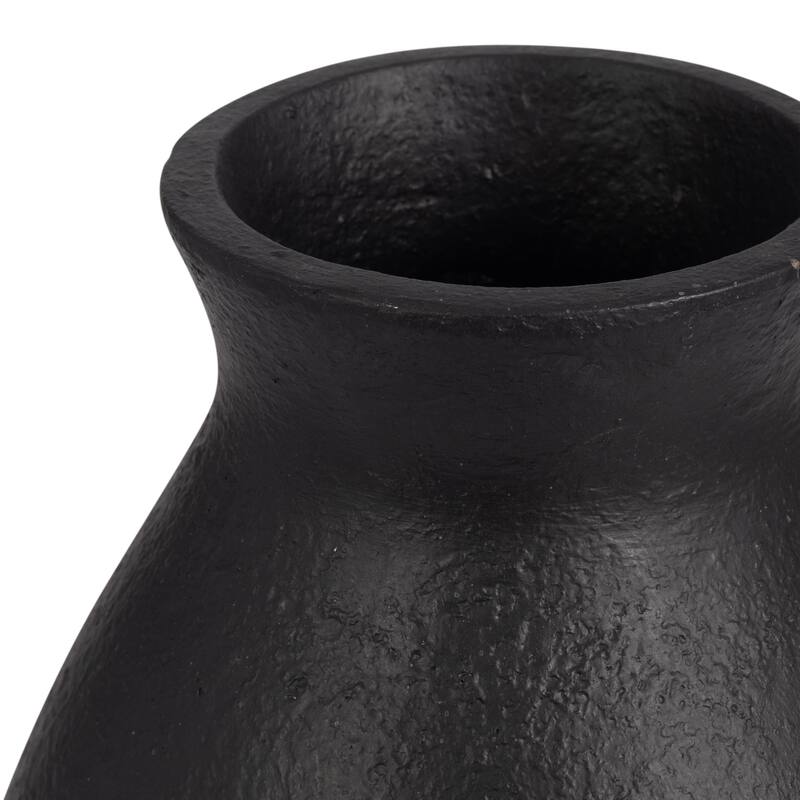 Sagebrook Home Terracotta, 16" Unique Vase, Round, Textured, Serenity/Mysterious, Great gift idea