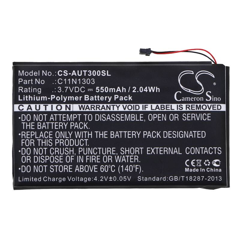 Battery for Asus Transformer Book T300L T300LA Keyboard 0B200-00370100 C11N1303 - Black