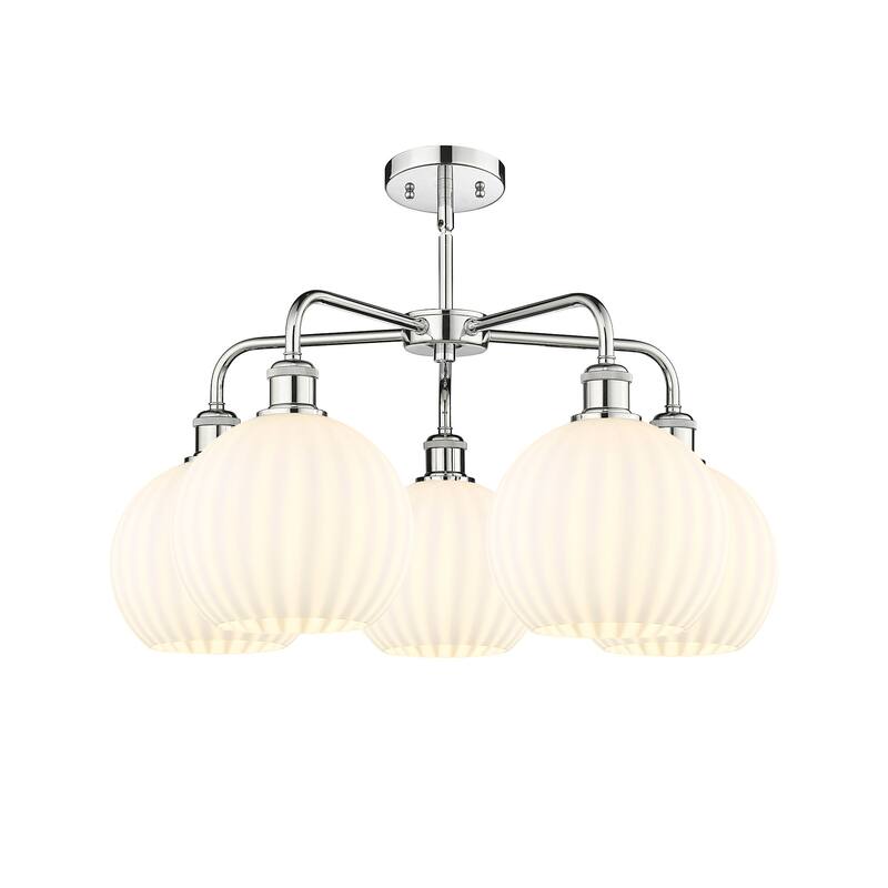 Innovations Lighting 516-5C-16-26-White Venetian-Indoor Chandelier