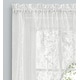 preview thumbnail 10 of 14, Isabella Lace Elegant Rod Pocket W Header Kitchen Curtains - Tier, Swag Pair and Tailored Valance (Sold Separately)