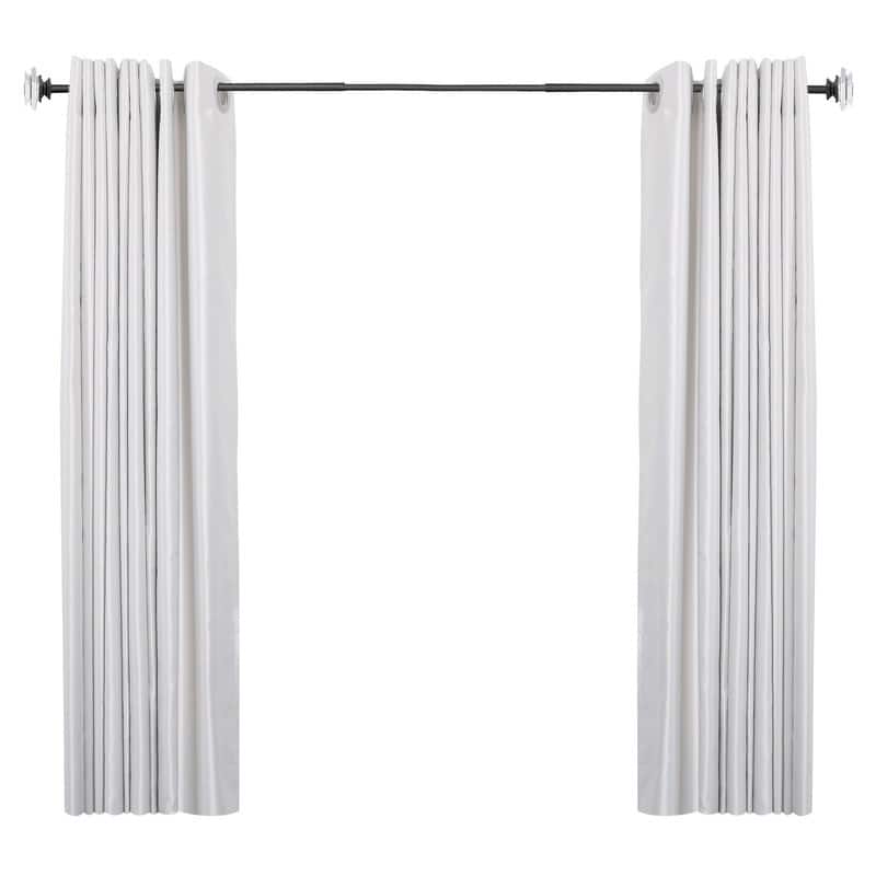 UTOPIA ALLEY Wall Mounted 3/4 Inch Curtain Rod - Adjustable Drapery Rods, Bedroom & Living Room Decorative Curtain Rods