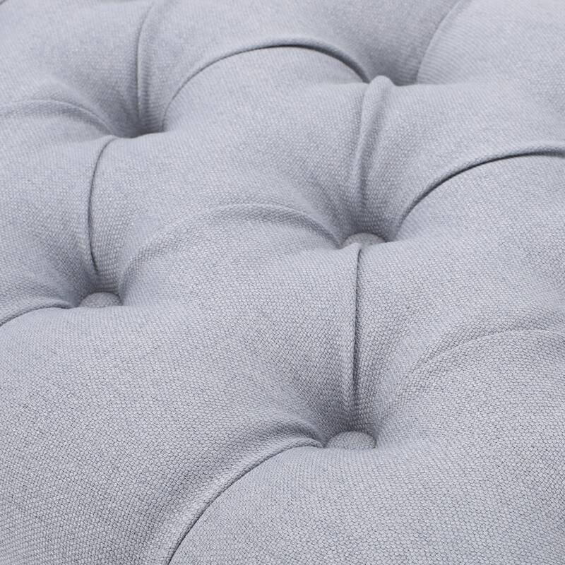 Scarlette Tufted Fabric Ottoman Bench by Christopher Knight Home - 41.00" L x 17.25" W x 16.75" H