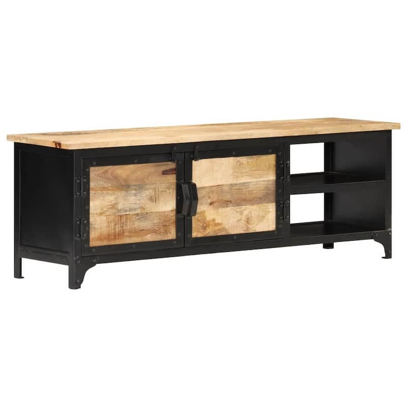 vidaXL TV Cabinet 47.2"x11.8"x15.7" Solid Mango Wood - 47.2" x 11.8" x 15.7"