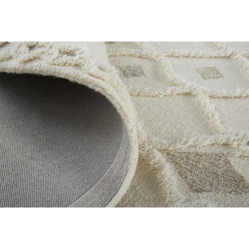 Grand Bazaar Elika Hand Tufted Trellis & Lattice Transitional Area Rug
