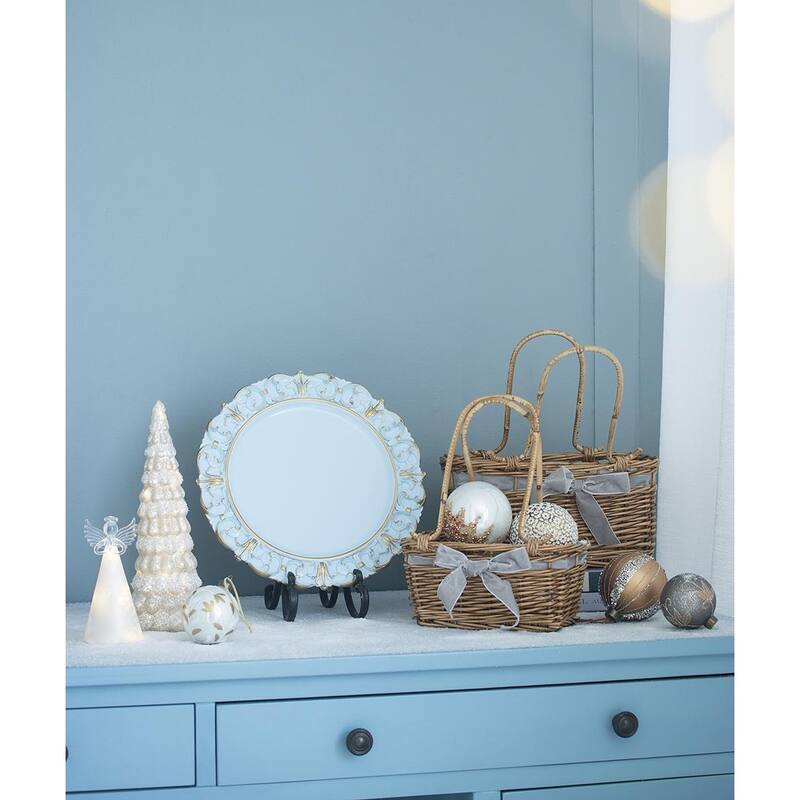 D3" Christmas Ball Ornaments, Glass Decorative Hanging Ball Christmas Tree Ornaments for Holiday, Set of 12