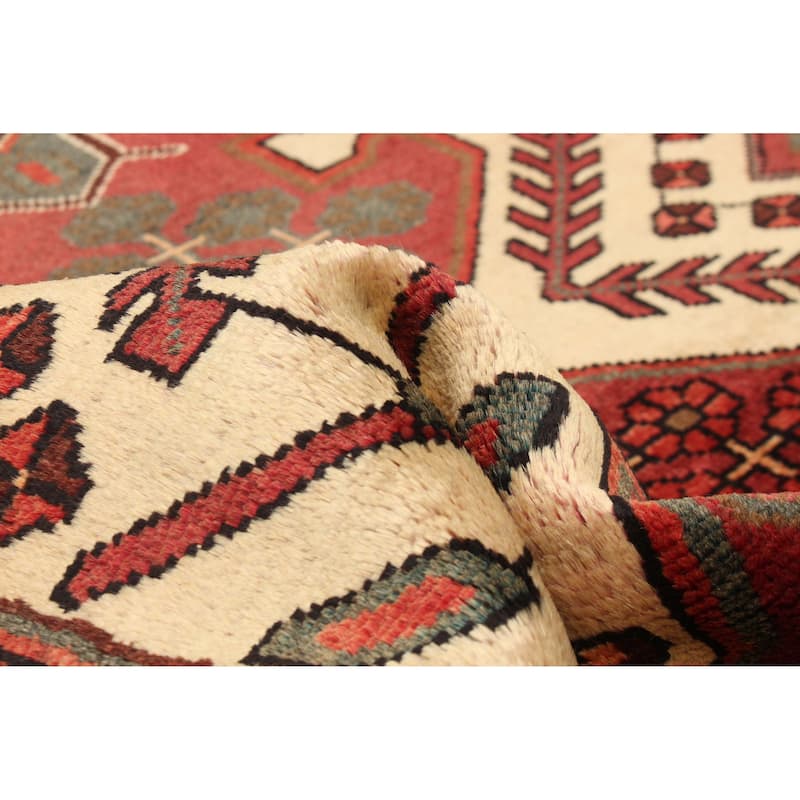 ECARPETGALLERY Hand-knotted Anadol Cream Wool Rug - 3'5 x 9'7