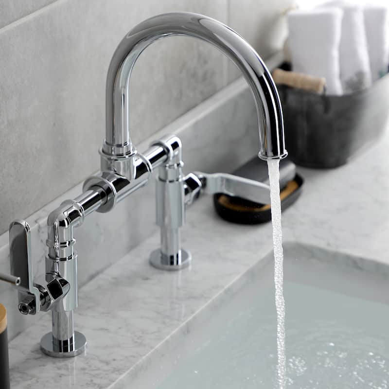 Kingston Brass Whitaker Bridge Bathroom Faucet