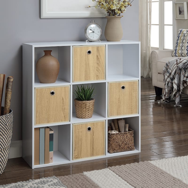 Organize It All Faux Wood Storage Cube - 10"x10"x10"