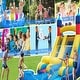 preview thumbnail 7 of 5, Vinyl Inflatable Bounce House with Water Guns,Slides, Basketball Hoop and 1100-Watt Blower - 22.5x12x25.5ft