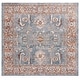 preview thumbnail 25 of 24, SAFAVIEH Heirloom Katrine Traditional Oriental Rug 6'3" Square - Grey/Blue Rust - Square