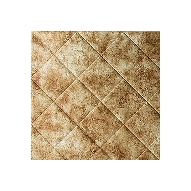FASÄDE Quilted 4-foot x 8-foot PVC Wall Panel in Bermuda Bronze - Sample