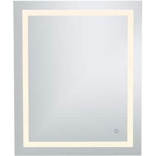 Elegant Lighting Helios 36" x 30" Rectangular Frameless Wall Mounted