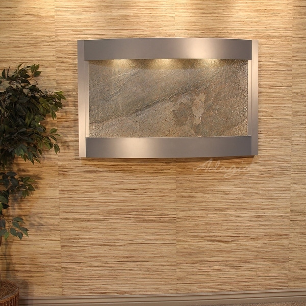 Adagio Calming Waters Fountain with Silver Metallic Finish - Multiple Colors Available