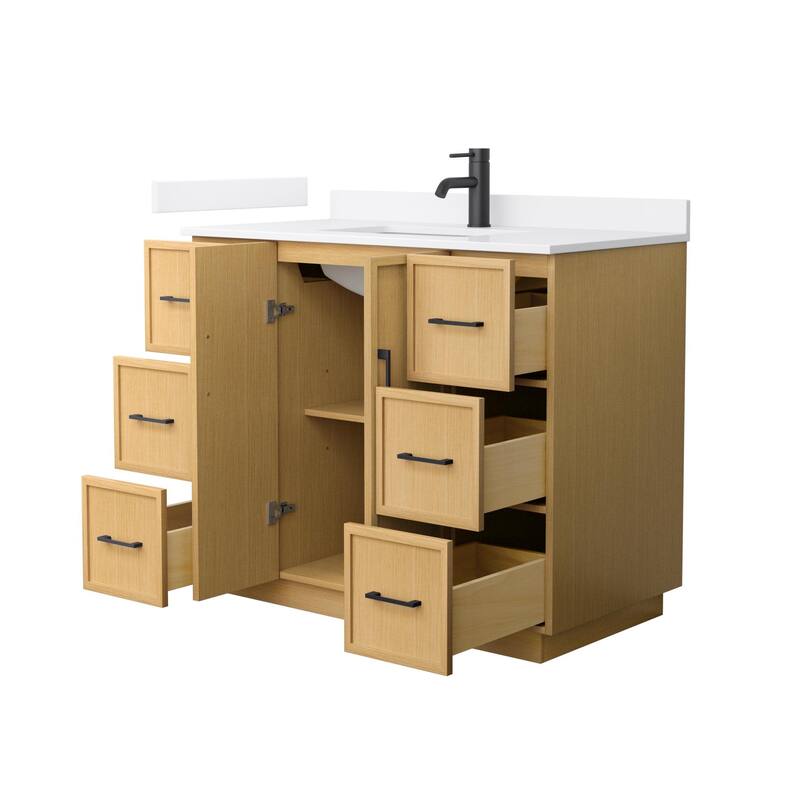 Wyndham Collection WCH7474-42S-QTZ-UNSMXX Elan TK 42" Free Standing