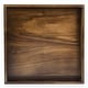 preview thumbnail 6 of 76, KINWELL Square Black Walnut Wood Serving Tray Ottoman Tray with Handles 12" x 12" x 1.6"