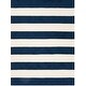 preview thumbnail 11 of 9, SAFAVIEH Handmade Kids Aimy Stripe Wool Rug 5' x 7' - Navy/Ivory - Rectangle