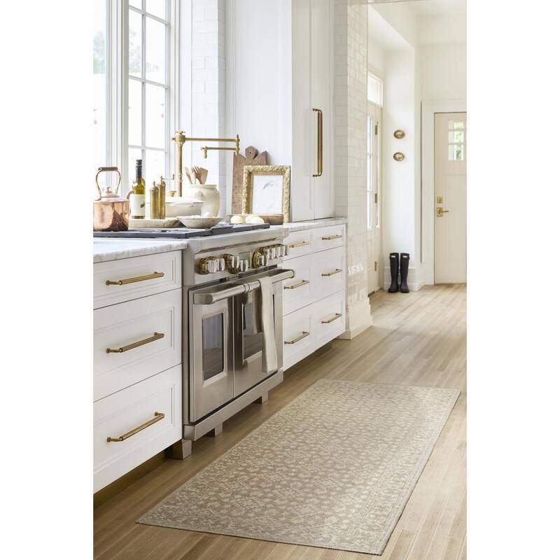 Nabela Noor Home x Livabliss Aram Traditional Area Rug - 2'6" x 7'3" - Tan