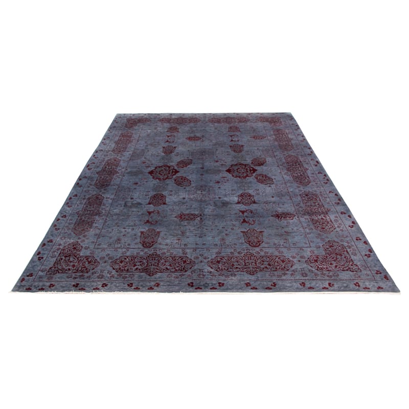 ECARPETGALLERY Hand-knotted Vibrance Denim Blue Wool Rug - 10'0 x 13'5