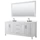 Option White / White Quartz Top / Matte Black Hardware