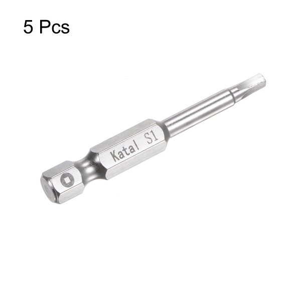 bi-ページ 5pcs S1 Magnetic Square Screwdriver Bit 1/4