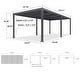 preview thumbnail 13 of 74, PURPLE LEAF Outdoor Louvered Pergola with Adjustable Metal Roof for Patio Pergola