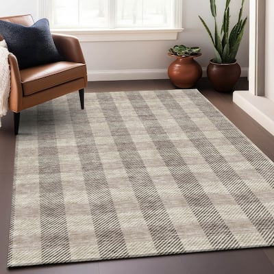 Premium Washable Super Soft Plaid Mayfield Rug