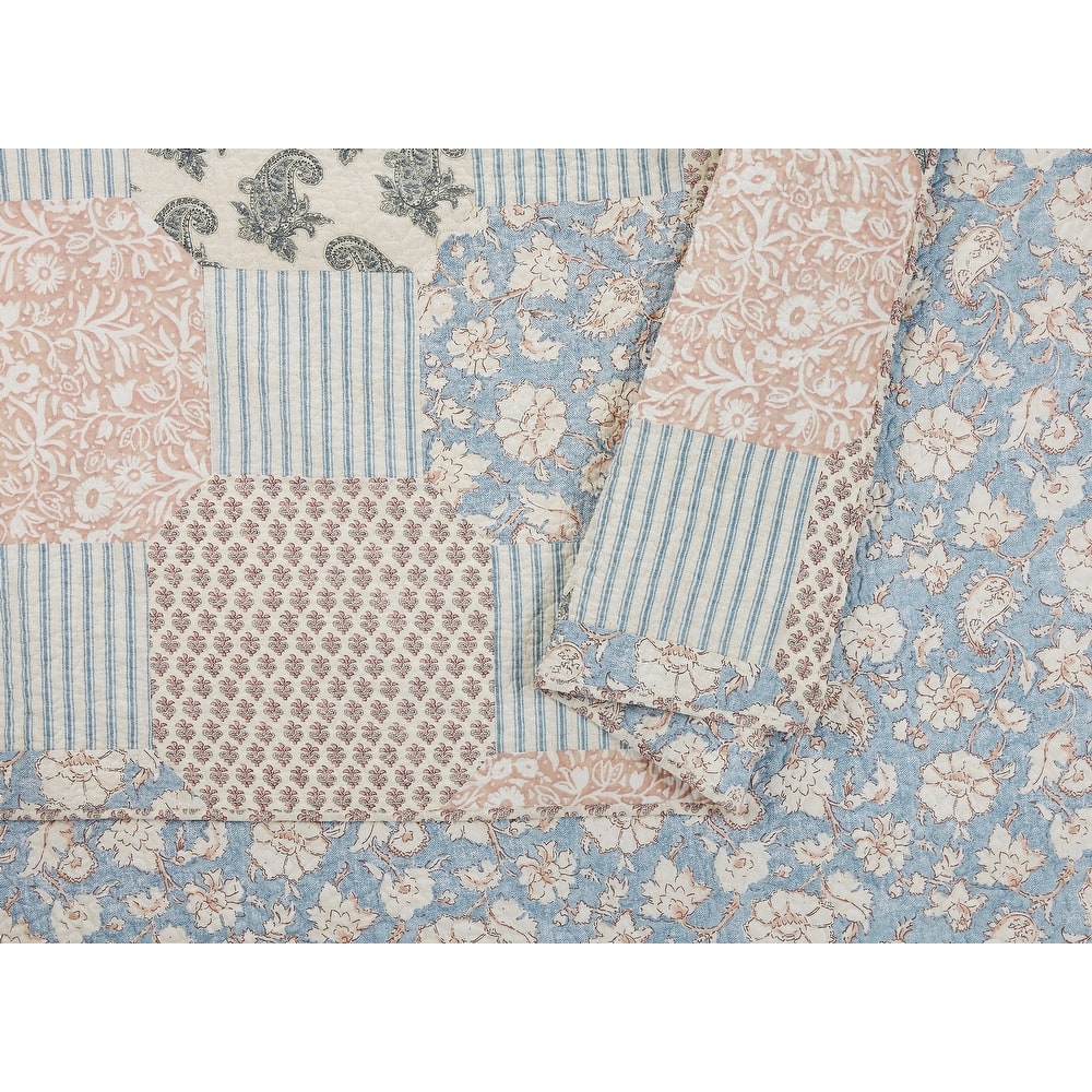Mary Jane's Home Provencal Rose 3 Pieces Quilt Set