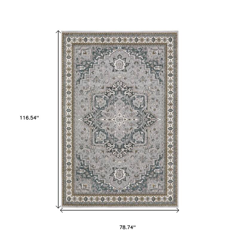 HomeRootsMedallion Traditional Runner Area Rug