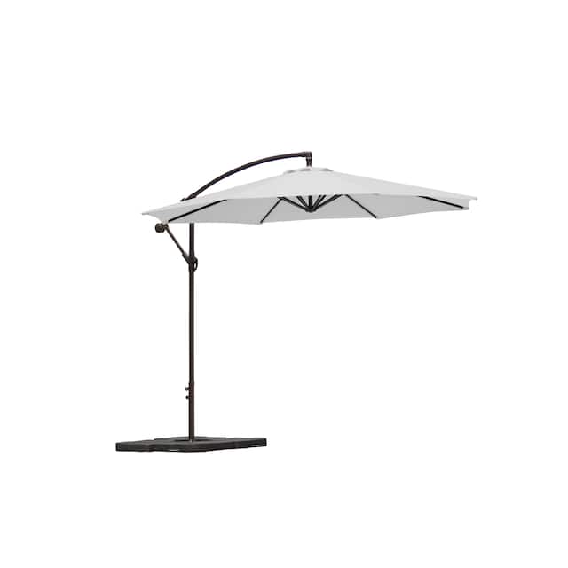 Weller 10 Ft. Offset Cantilever Hanging Patio Umbrella