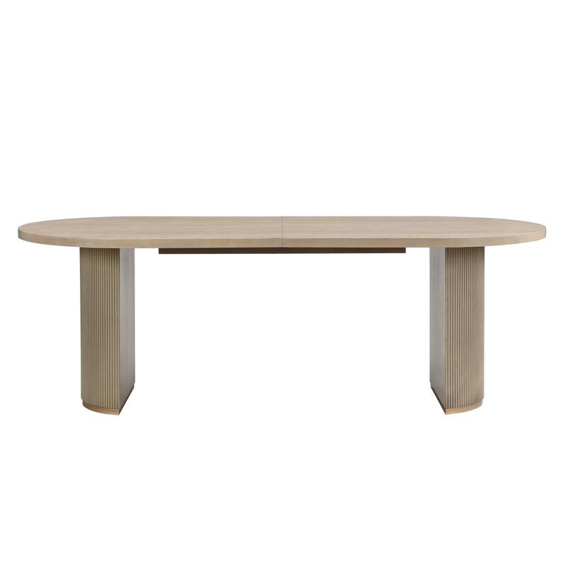 Christopher Knight Home - Evadne Upholstered Rubberwood Chair and Oval Pedestal Table 7 Piece Dining Set
