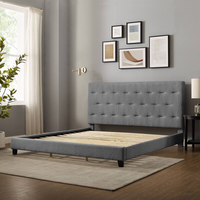 Corvus Somme Tufted Upholstered Platform Bed