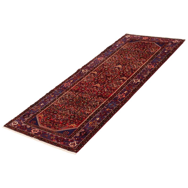 ECARPETGALLERY Hand-knotted Andelz Red Wool Rug - 3'8 x 9'10