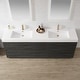 preview thumbnail 44 of 83, Huesca Bath Vanity with Composite Integral Sink Top without Mirror
