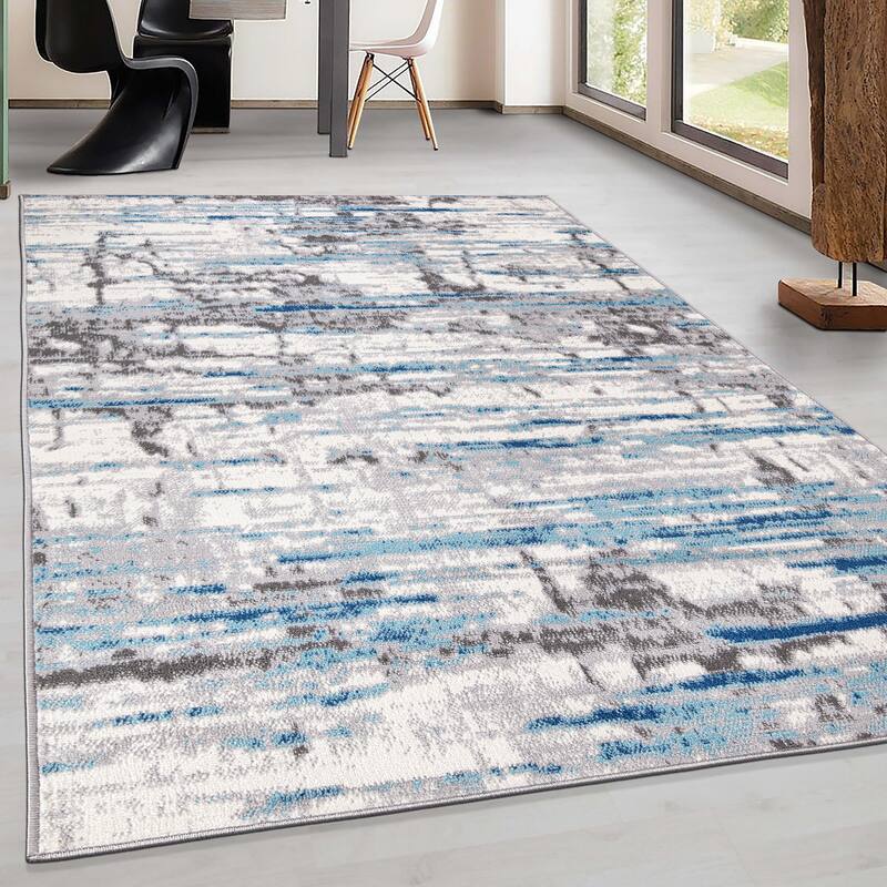 World Rug Gallery Vintage Abstract Modern Area Rug