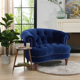 La Rosa Velvet Tufted Upholstered Accent Chair