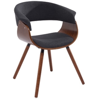 Mid-Century Fabric and Bentwood Accent/Dining Chair