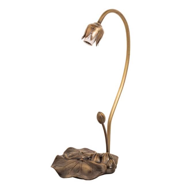 Meyda Tiffany 37832 Lily 16" Tall Lamp Base - Antique Copper